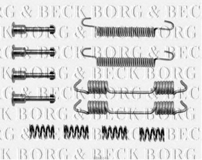 BORG & BECK bbk6145 -  Комплектующие, колодки дискового тормоза